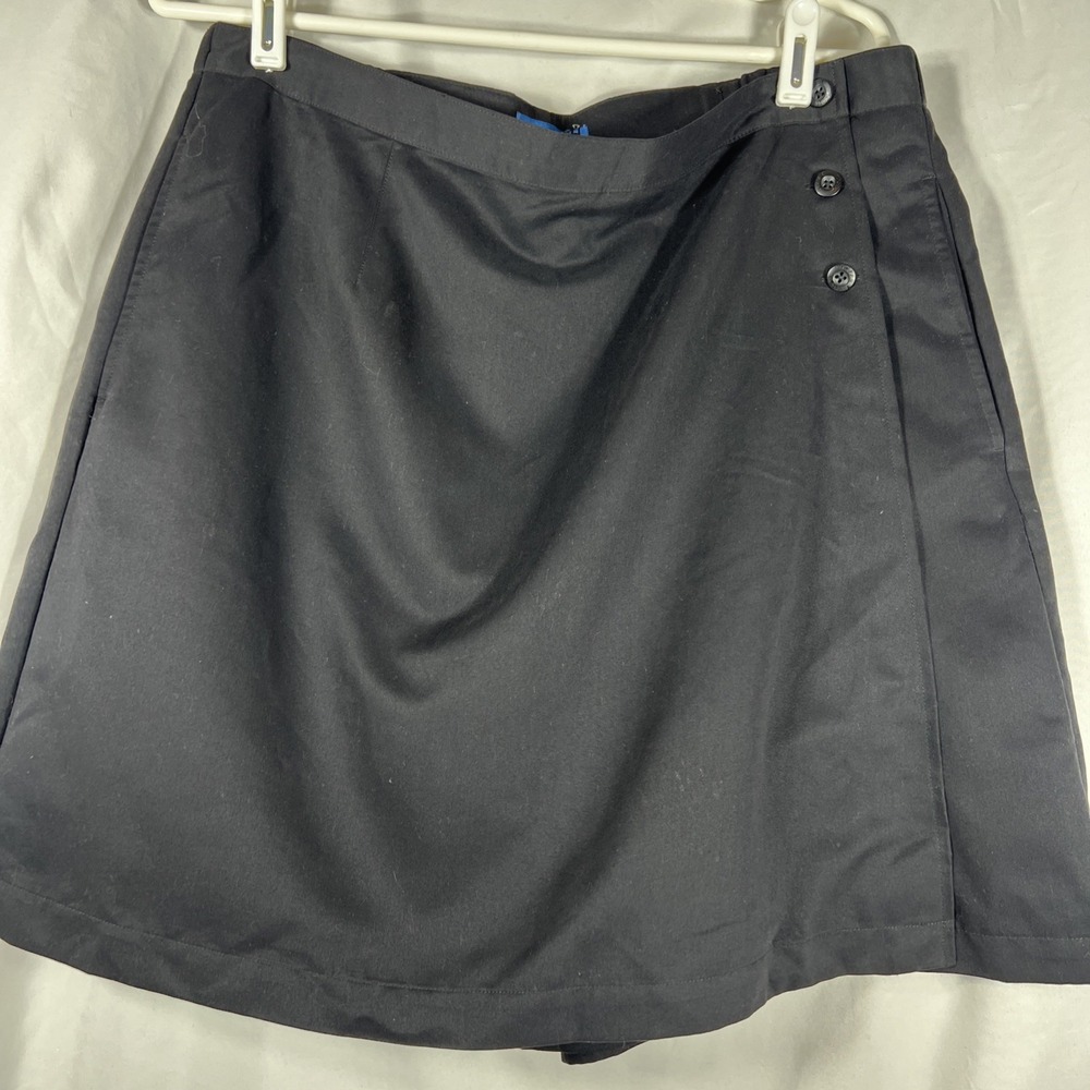 KAREN SCOTT Womens Sport SIZE 16Skirt SKORT Built in Shorts Black